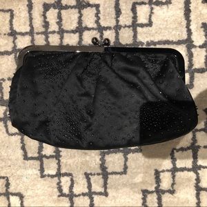 NWOT Express Beaded Black Clutch